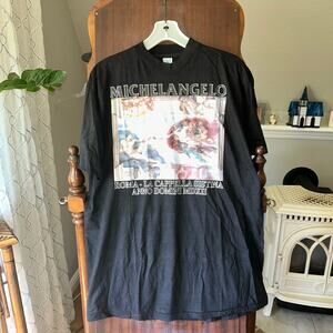 Vintage Michael Angelo black single stitch T-shirt XXL